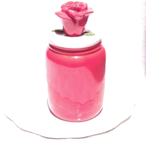 NWOT Rae Dunn Disney “Til The Last Petal Falls” Canister Beauty And The Beast - Picture 4 of 8